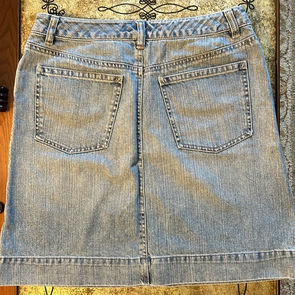 Talbots Petites denim skirt size 10P - Picture 2 of 5